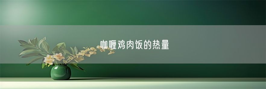 咖喱鸡肉饭的热量