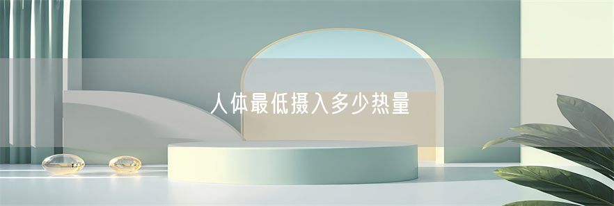 人体最低摄入多少热量