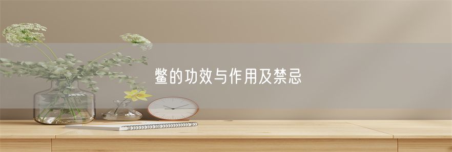 鳖的功效与作用及禁忌(1)