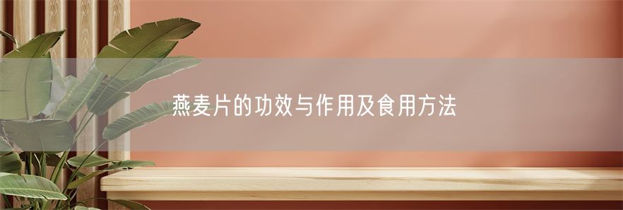 燕麦片的功效与作用及食用方法(1)