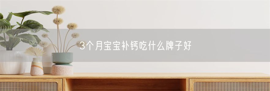 3个月宝宝补钙吃什么牌子好(1)