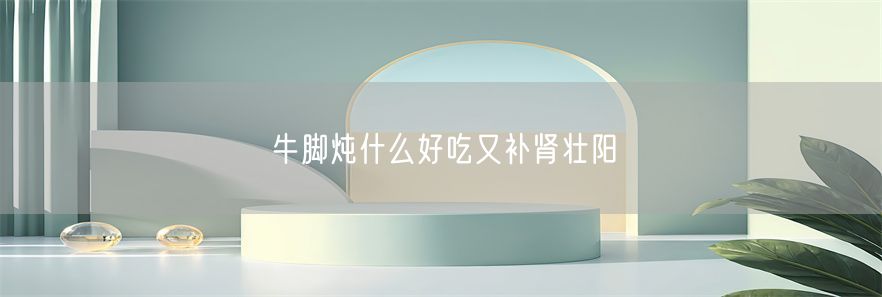 牛脚炖什么好吃又补肾壮阳