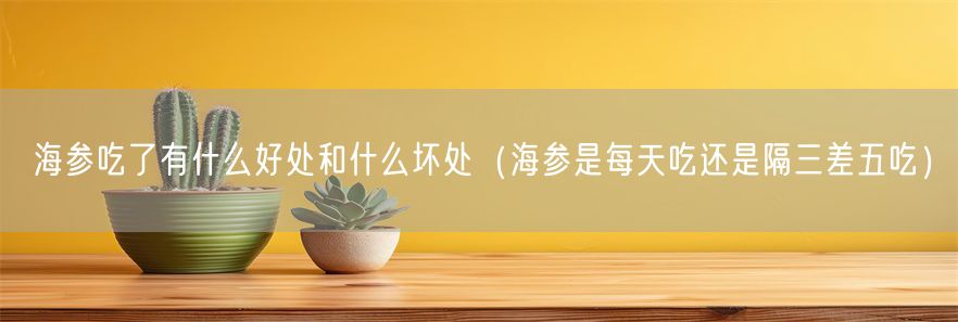 海参吃了有什么好处和什么坏处（海参是每天吃还是隔三差五吃）(1)