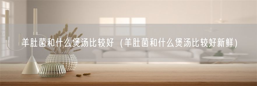 羊肚菌和什么煲汤比较好（羊肚菌和什么煲汤比较好新鲜）(1)