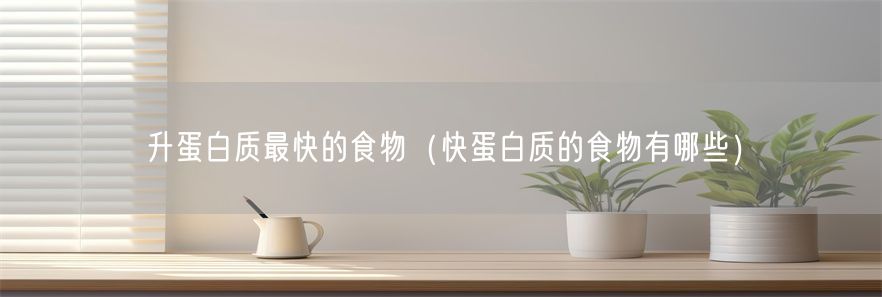 升蛋白质最快的食物（快蛋白质的食物有哪些）(1)