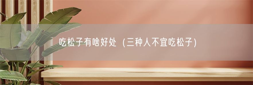 吃松子有啥好处（三种人不宜吃松子）(1)