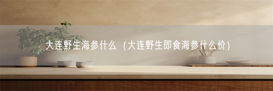 大连野生海参什么（大连野生即食海参什么价）(1)
