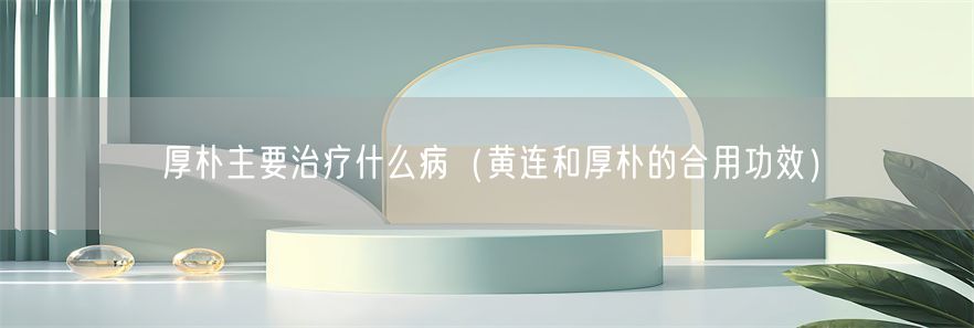 厚朴主要治疗什么病（黄连和厚朴的合用功效）(1)