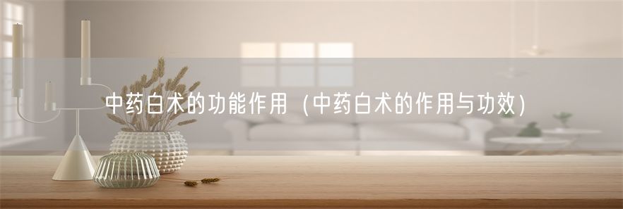 中药白术的功能作用（中药白术的作用与功效）(1)