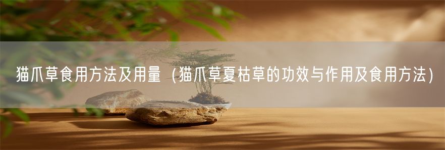 猫爪草食用方法及用量（猫爪草夏枯草的功效与作用及食用方法）(1)