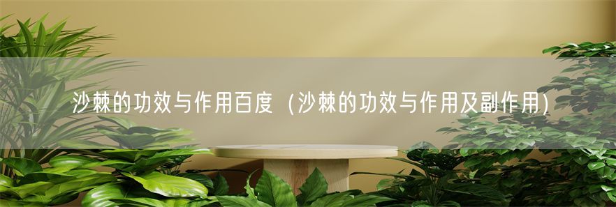 沙棘的功效与作用百度（沙棘的功效与作用及副作用）(1)