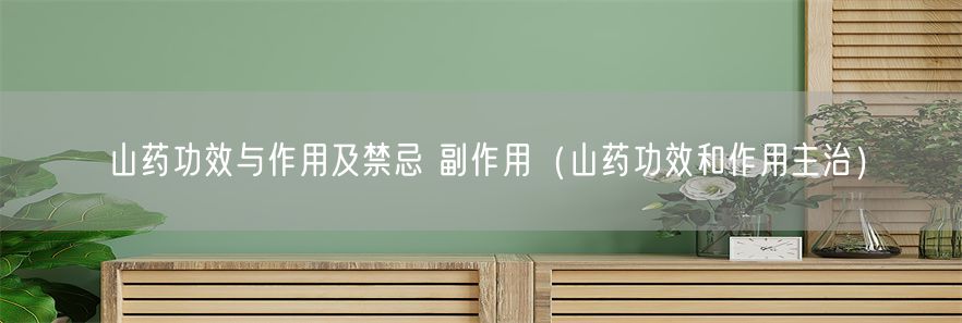 山药功效与作用及禁忌 副作用（山药功效和作用主治）(1)