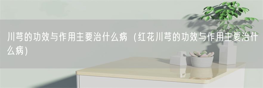 川芎的功效与作用主要治什么病（红花川芎的功效与作用主要治什么病）(1)